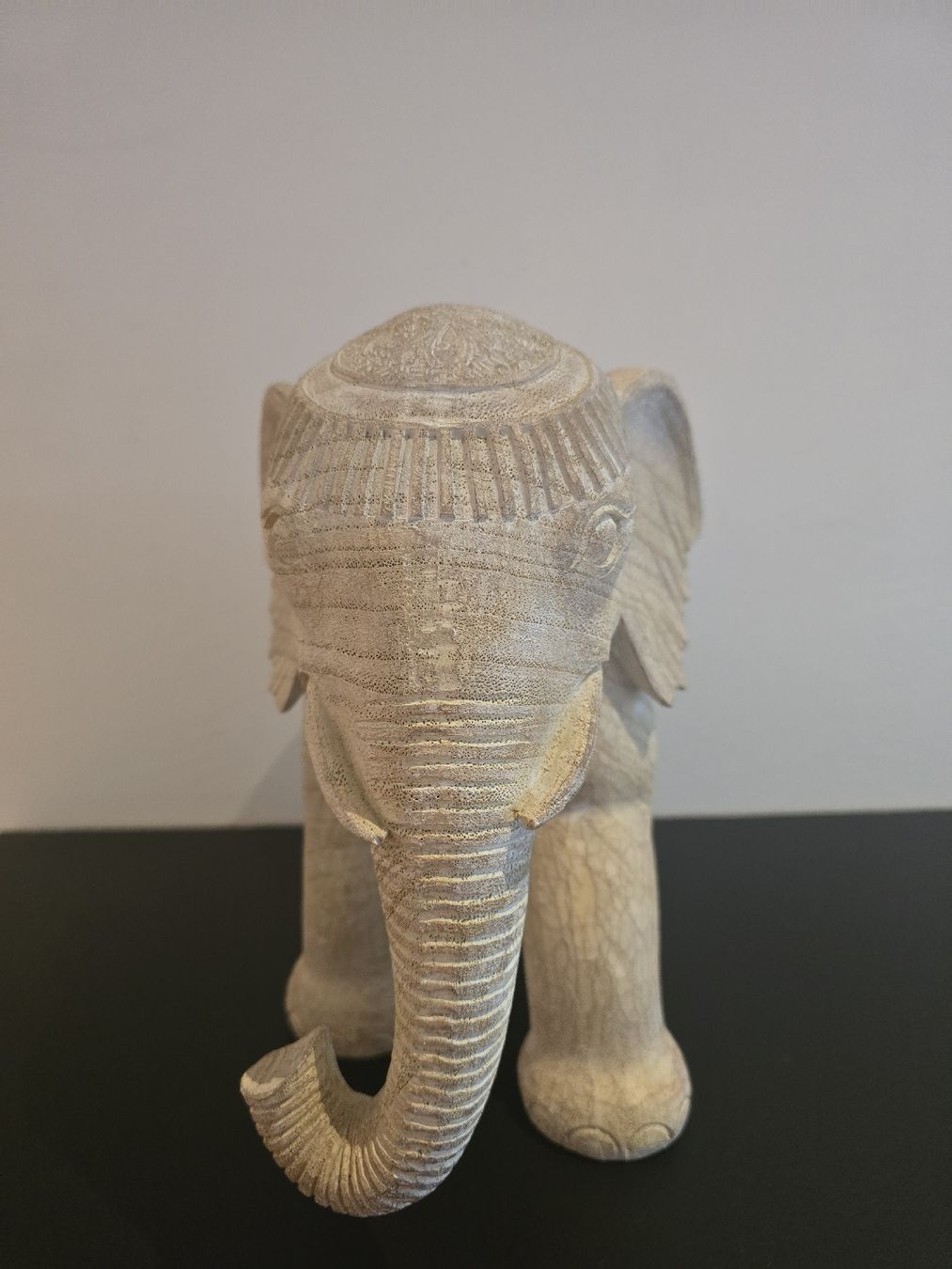 Statuette: Elefant aus Holz 27 cm x32cm – Usato da Hochdorf venduto da SilvaBr 1