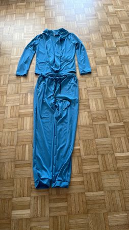 Damen Zweiteiler Blazer und Hose blau