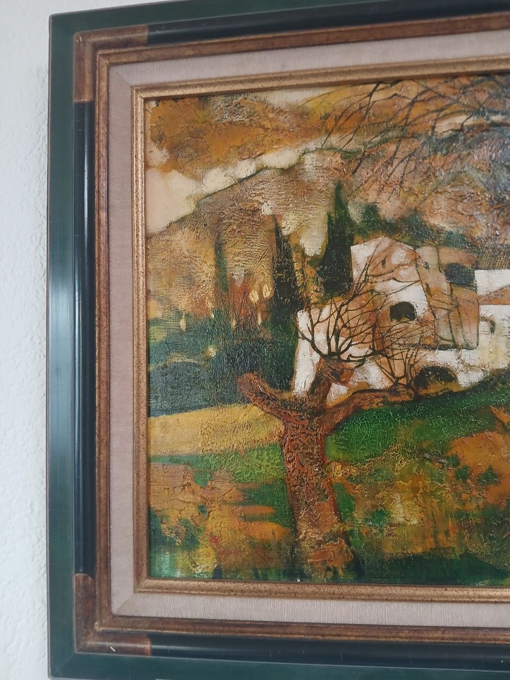 Tableaux: Tableau abstrait unique, tons naturels – D'occasion à Corcelles-Payerne par evalyne 4