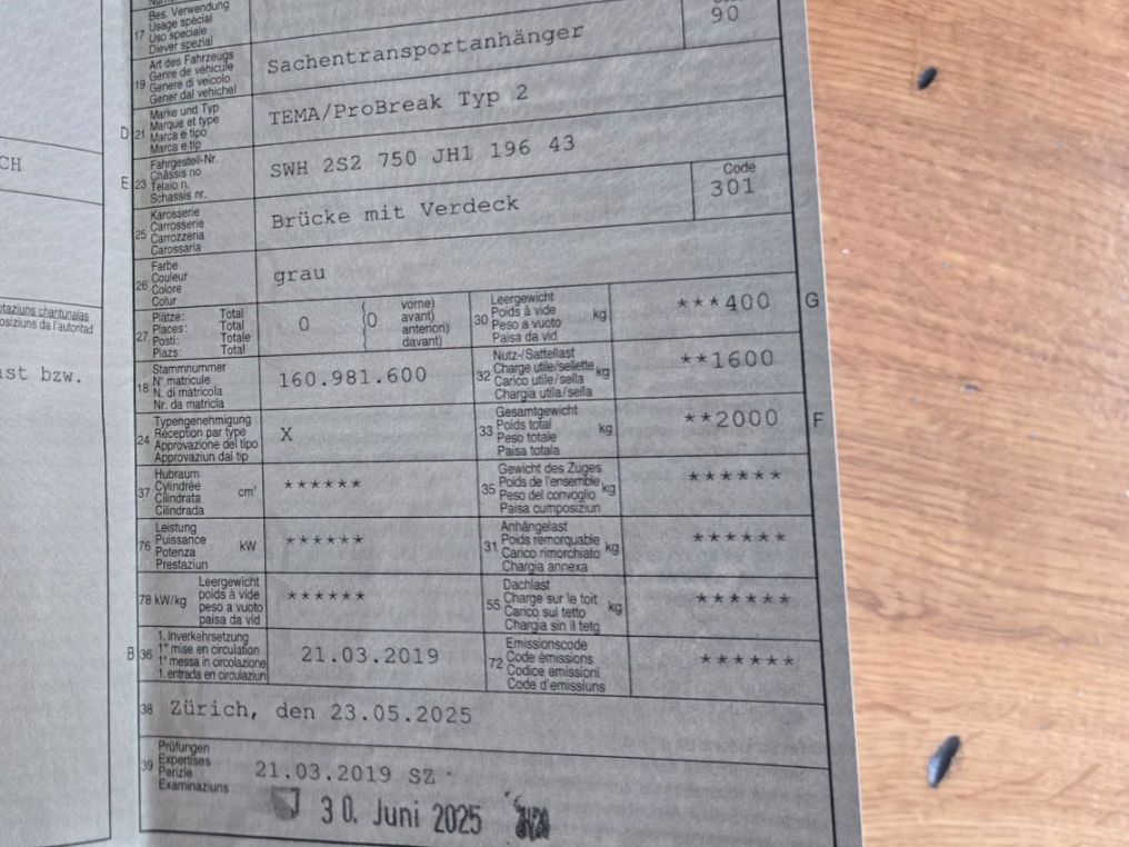 Tema Rimorchi: Sachentransportanhänger – Usato da Rudolfingen venduto da TANBERG 6