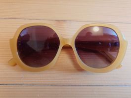 Sonnenbrille Mo Eyewear gelb mit Etui guter Zustand