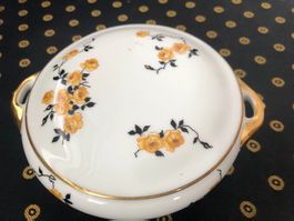 Wie NEU! elegante antike Porzellan Dose, Langenthal