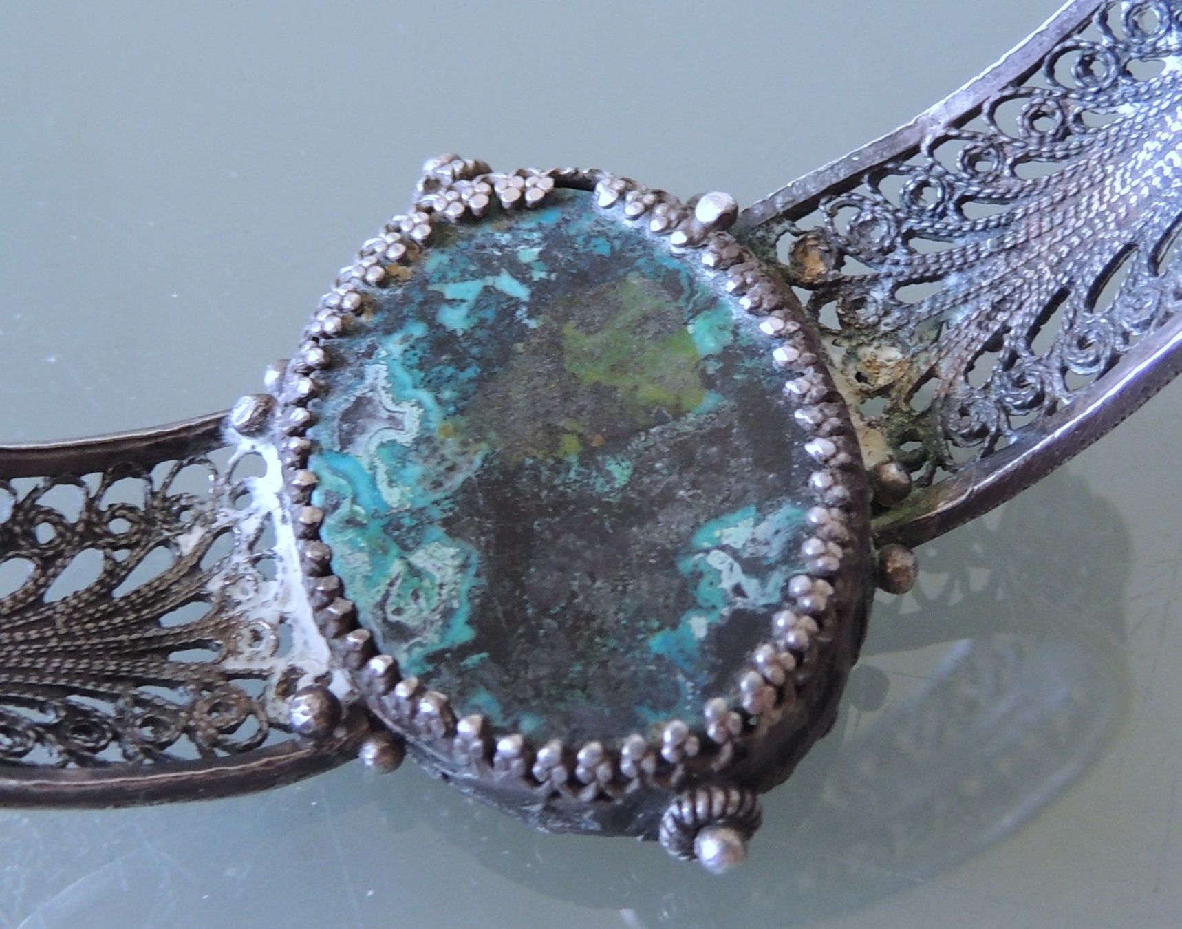 Armbänder & -reifen: Chrysokoll Silber 925 Armspange – Gebraucht aus Waldenburg von schaller707 4