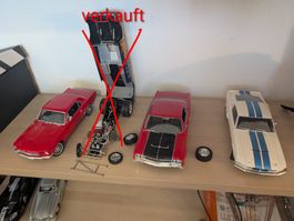 3x 1:18 US Cars Modellautos