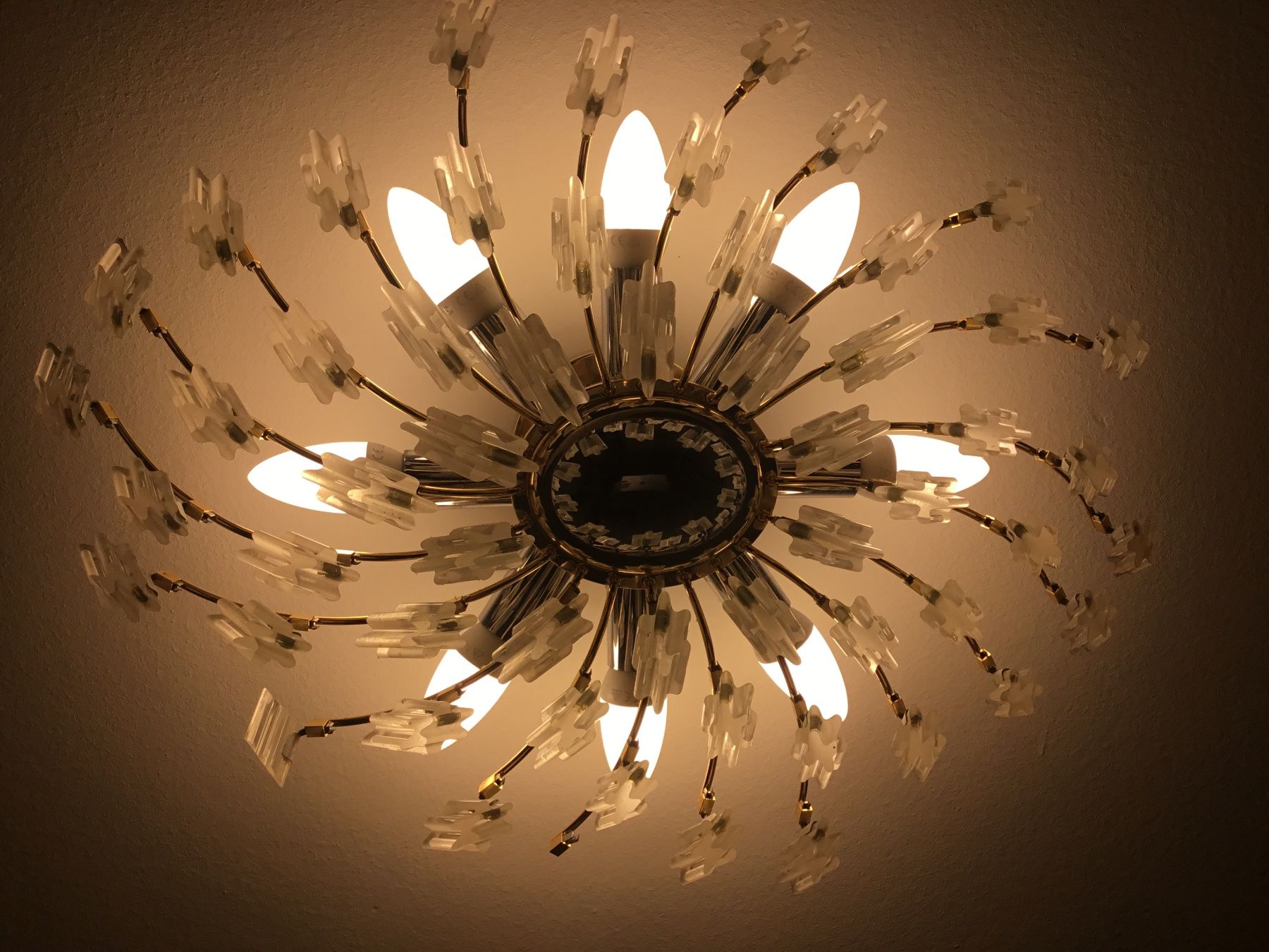 Lampade: Wand oder Deckenlampe Sunburst Mid Century – Usato da Schlieren venduto da Jeajet 5