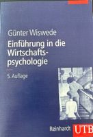 Günter Wiswede Einführung Wirtschaftspsychologie UTB