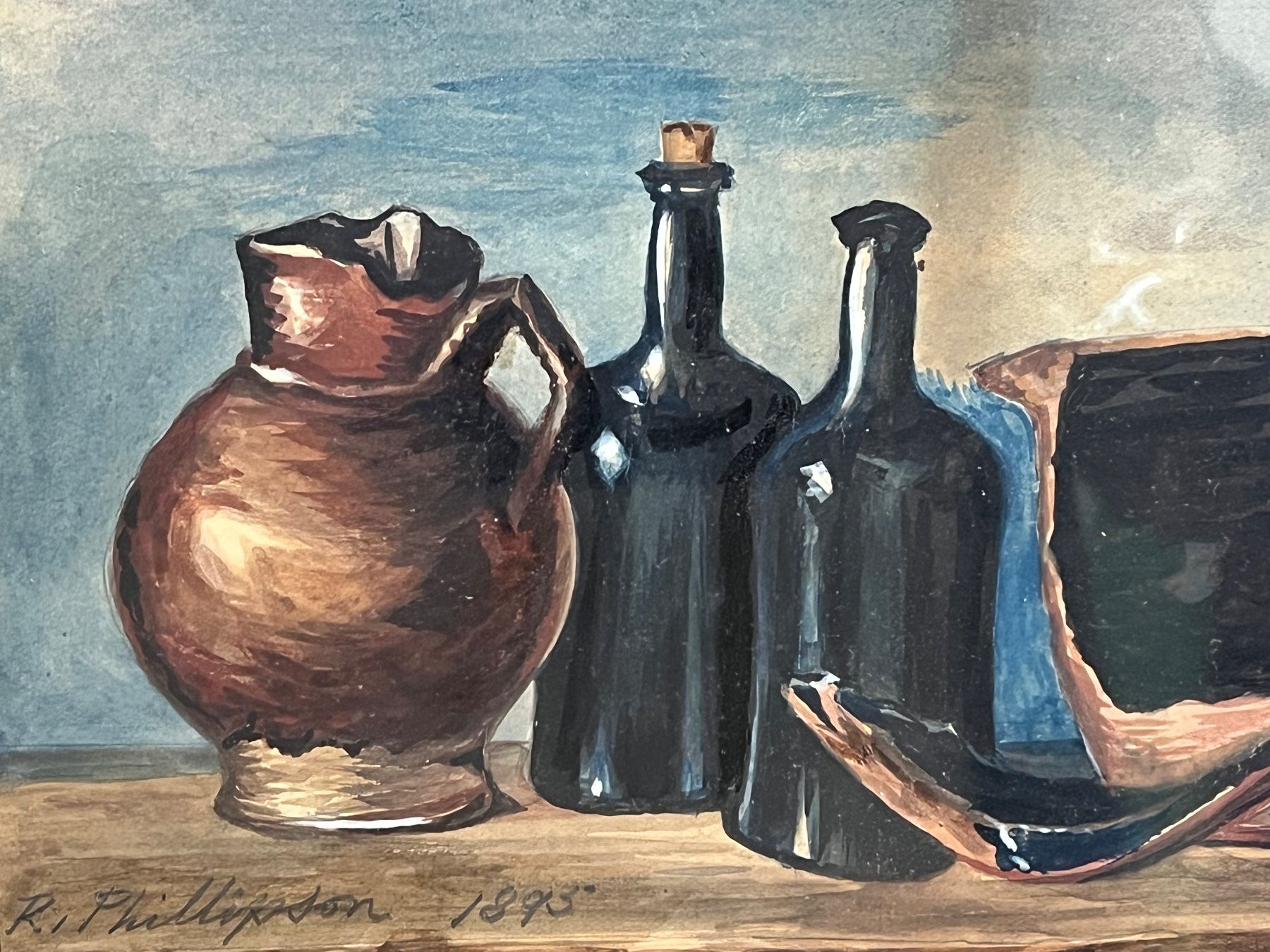 Dipinti: R. Phillipson 1895 Original Gemälde – Usato da Basel venduto da PAUL_ART 2