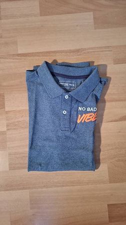 Polo bleu Chapter Young « No Bad Vibes »  taille 170/176