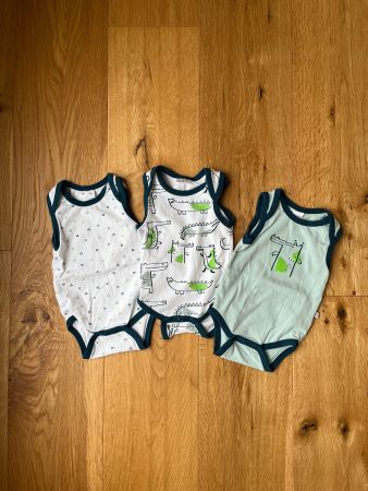 3er Set Baby Sommer Bodys, Grösse 62/68, Top Zustand!