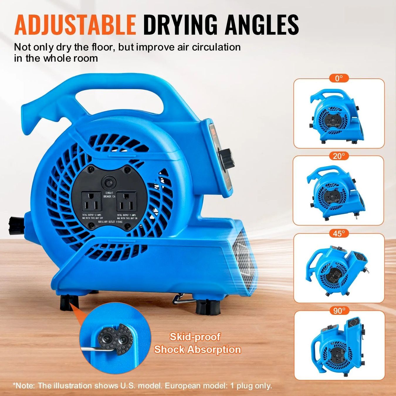 Ventilateurs: VEVOR Bodengebläse 1360 U/min – Neuf avec emballage d'origine à Bottighofen par zaap 3