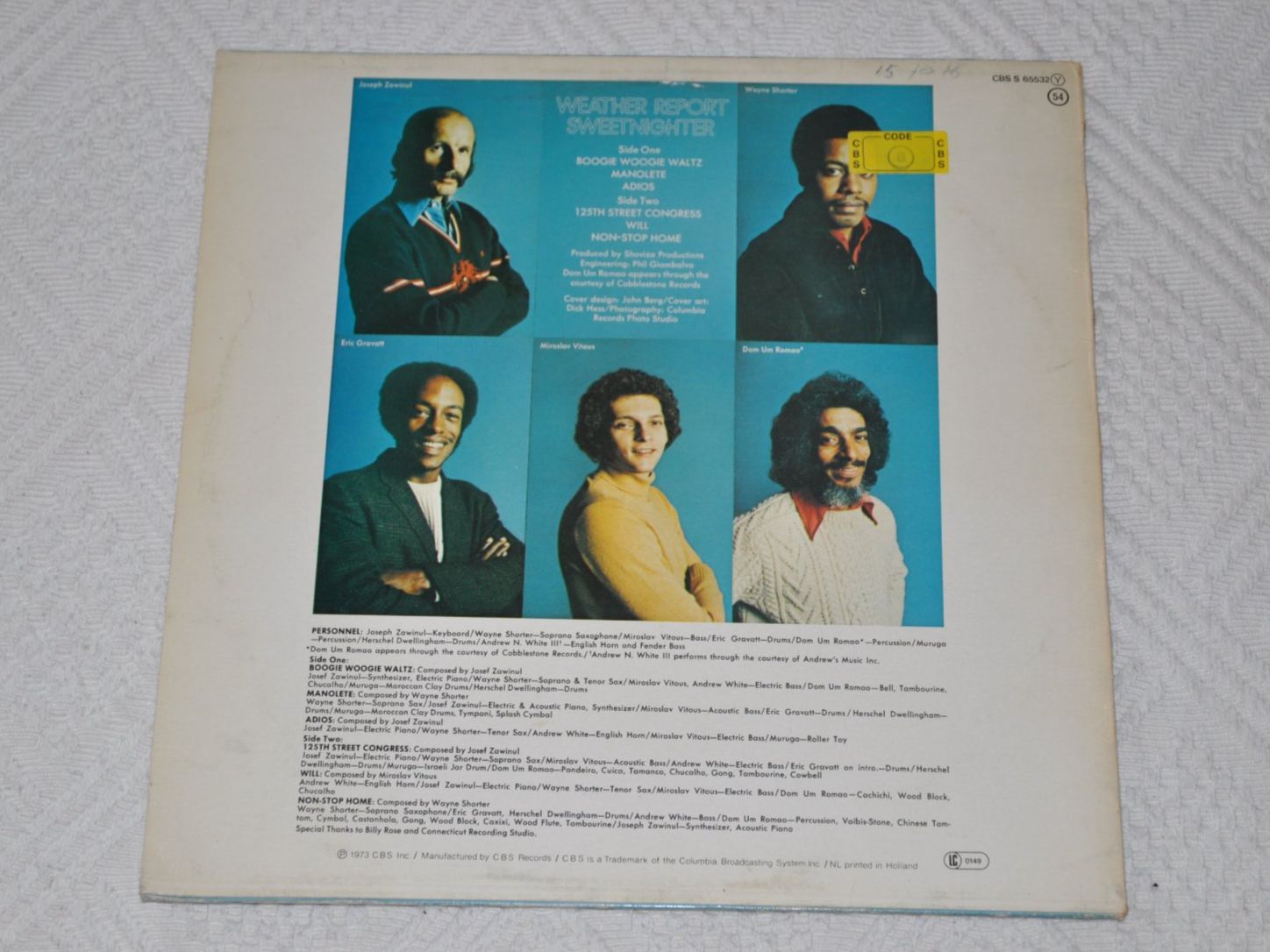 Schallplatten: LP Weather Report - Sweetnighter – Gebraucht aus Boll von Theodora15 1