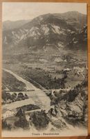 Thusis Rheinbrücken Bahn + Strasse um 1915