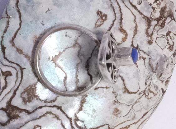 Anelli: Silberring Lapislazuli Vintage – Usato da Zürich venduto da Melody2000 3