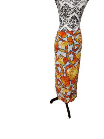 Sommer Wickelrock Batik Look