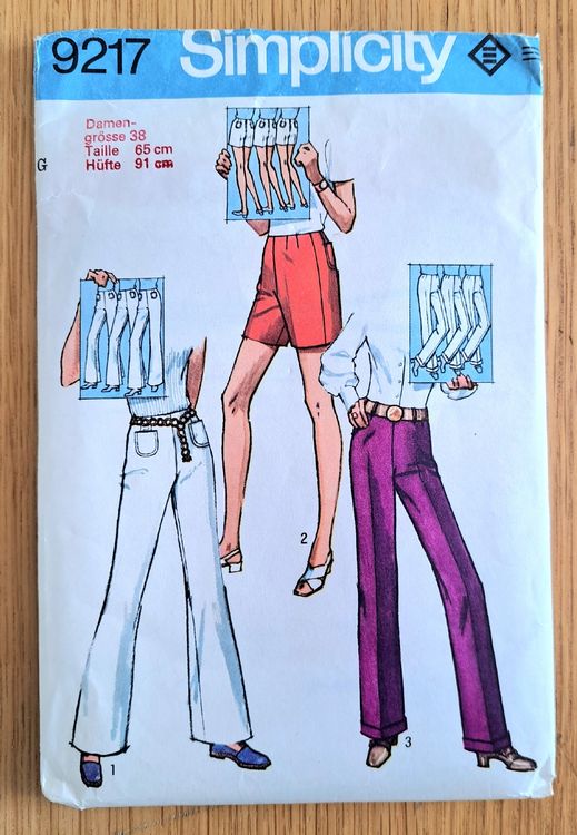 Patron Couture Vintage Simplicité 1968 - Blouse/pantalon/short Femme, Taille 14, Découpe, Occasion