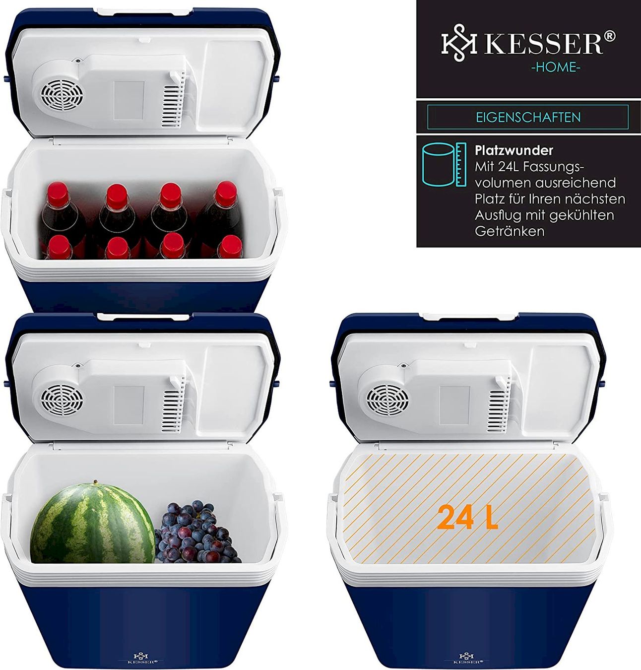 Frigoriferi & Refrigeratori: KESSER 24L Kühlbox 12V Navyblau – Nuovo e nell'imballaggio originale da Bottighofen venduto da zaap 5