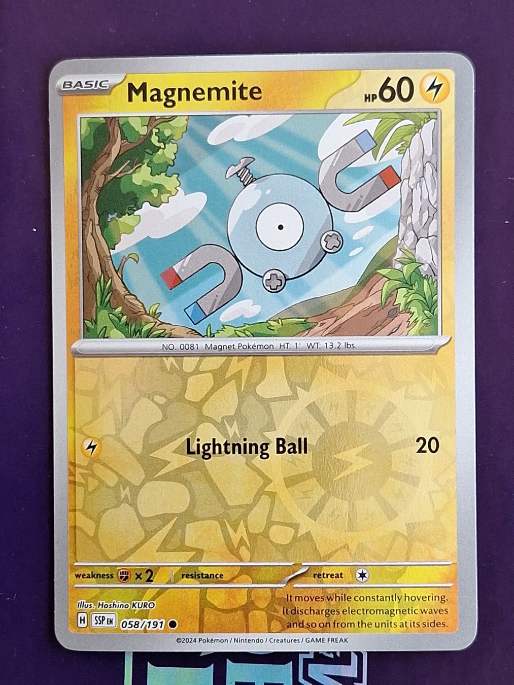 Pokémon Carte collezionabili: Magnemite - Reverse Holo - Pokemon Surging Sparks – Usato da Altstätten SG venduto da GGsGameshop