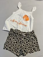 Ensemble d'été fun: top + short taille 122/128