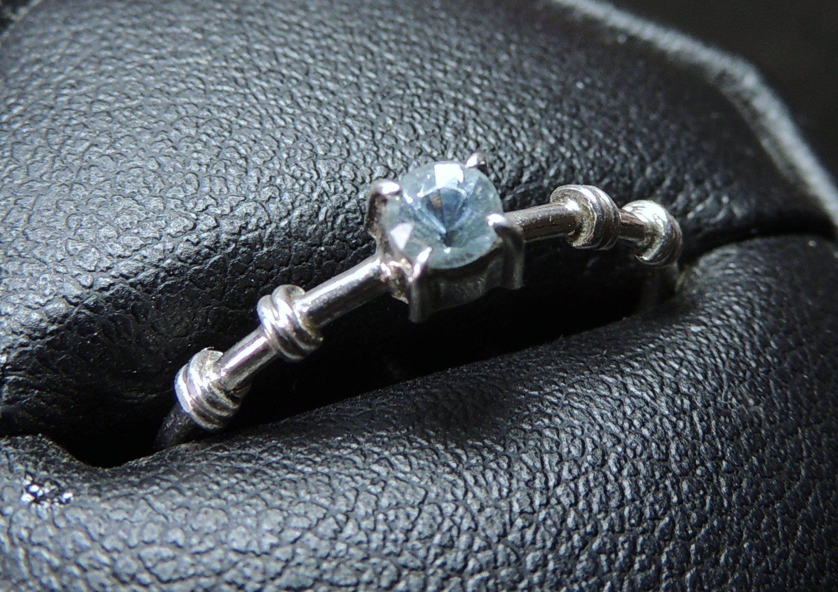 Anelli: Aquamarin Silber 925 Fingerring – Usato da Waldenburg venduto da schaller707 1
