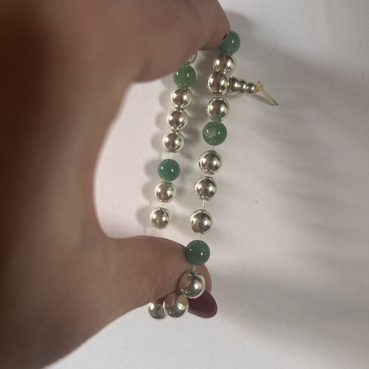 Bracciali & Braccialetti: Silberarmband mit Jade! (925) – Usato da Basel venduto da bellespirit 4