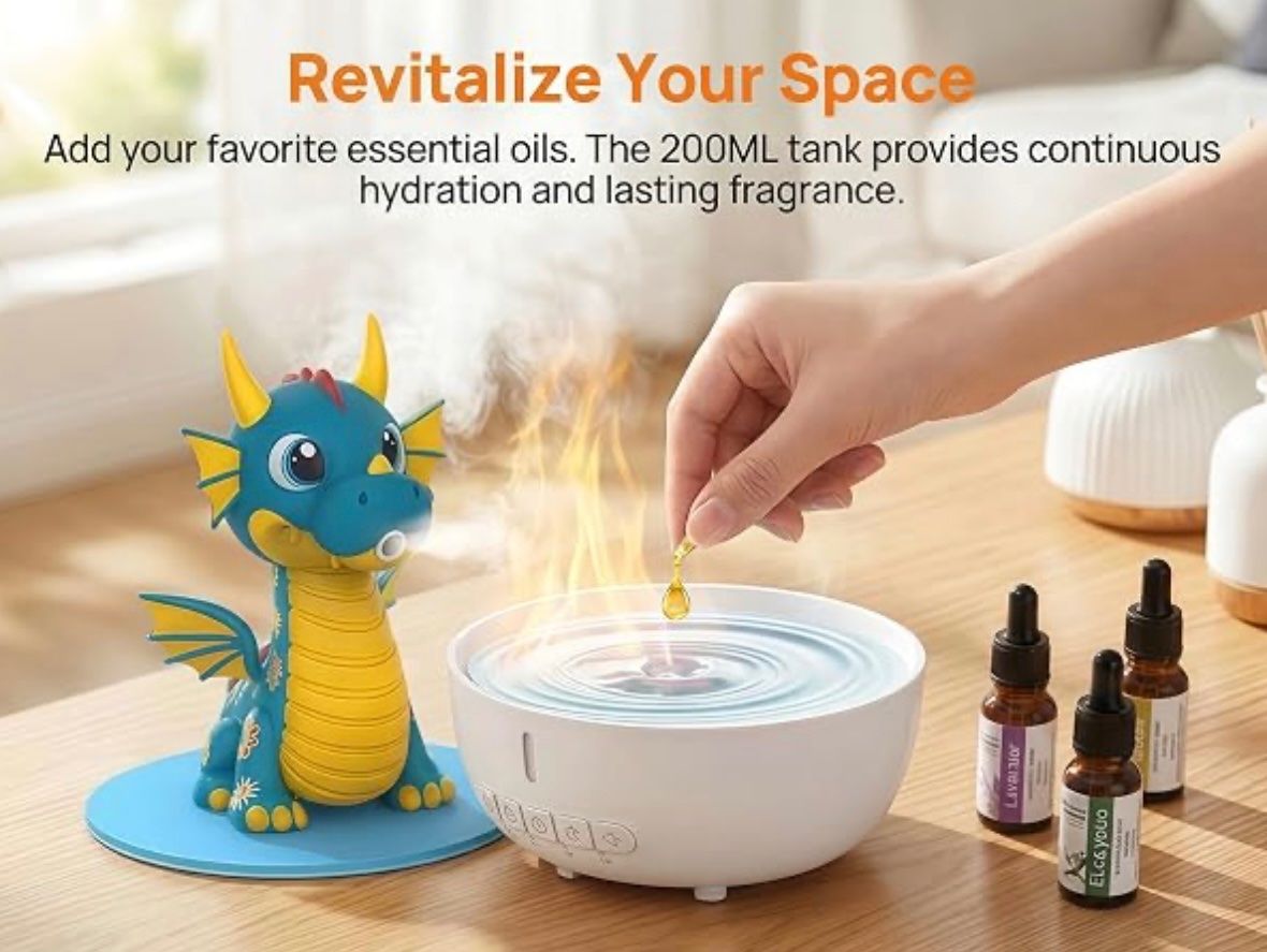 Duftöldiffusoren: Aroma Diffusor Drachenform mit Fernbedienung – Neu und originalverpackt aus Basel von Seifehuesli 8