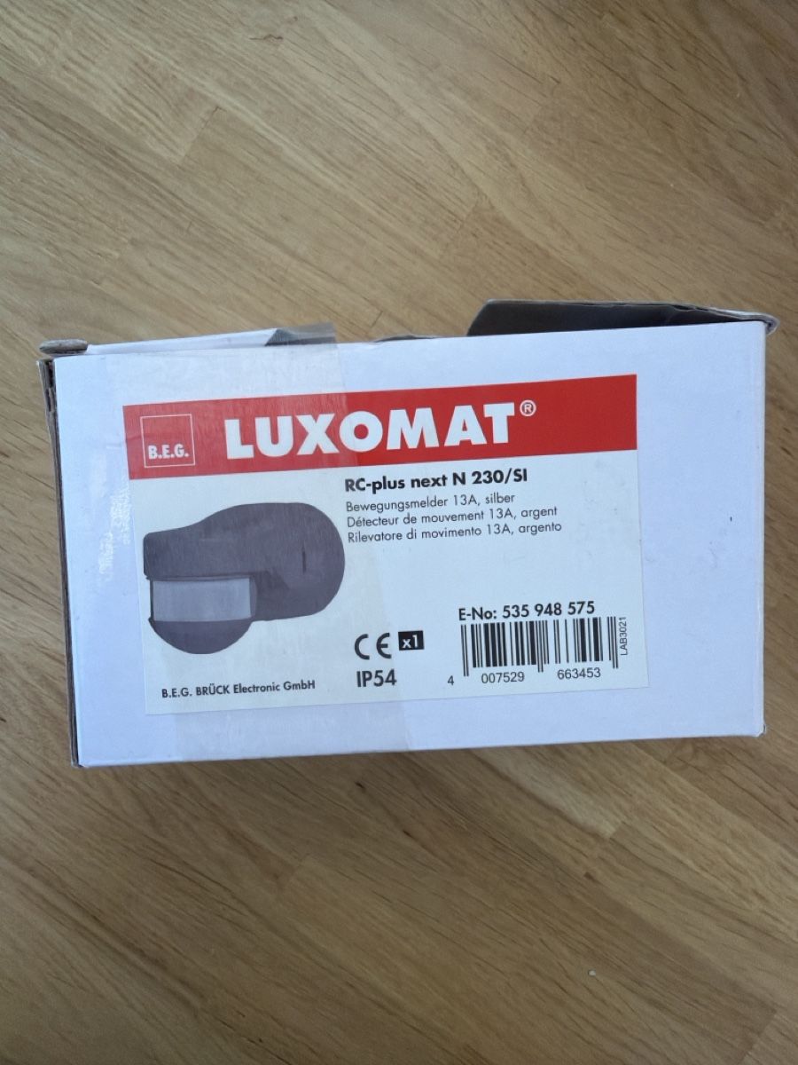 Schalter: LUXOMAT RC-plus next N 230/SI Bewegungsmelder, Neu! – Neu (gemäss Beschreibung) aus Steffisburg von gia_5gkm