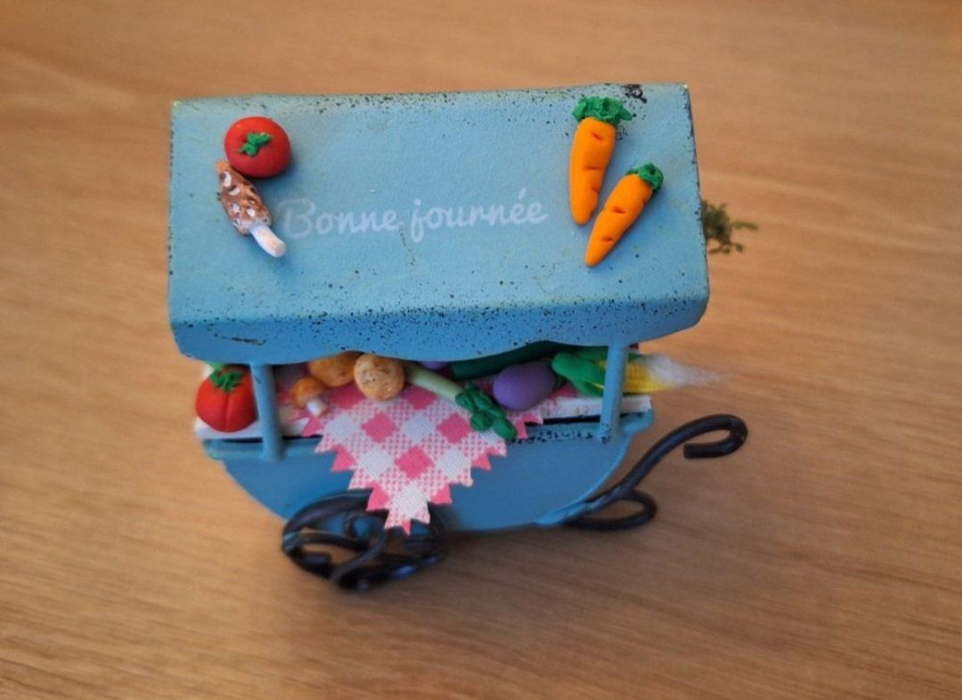 Case e mobili per bambole: Puppenhaus Gemüse Markt Stand – Nuovo (secondo la descrizione) da Zürich venduto da HandmadeTinyFood 9