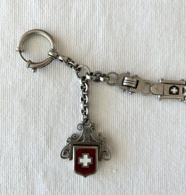 Altri accessori per orologi: 2 bunt emaillierte Schweizer-Uhrenketten – Usato da St. Niklausen LU venduto da Seepferd11 1