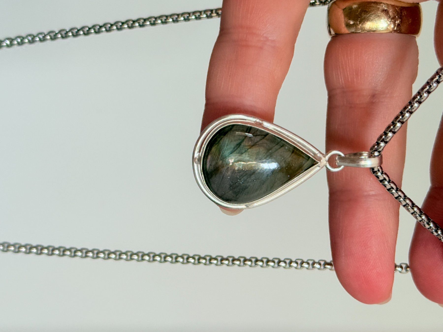 Catenine: Labradorite Gemstone Handmade Jewelry necklace – Nuovo e nell'imballaggio originale da Genève venduto da AGBERG 8