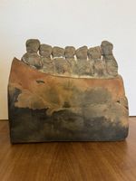 Einzigartige Kunst: Terrakotta-Skulptur (20x17cm) 3,44 Kg