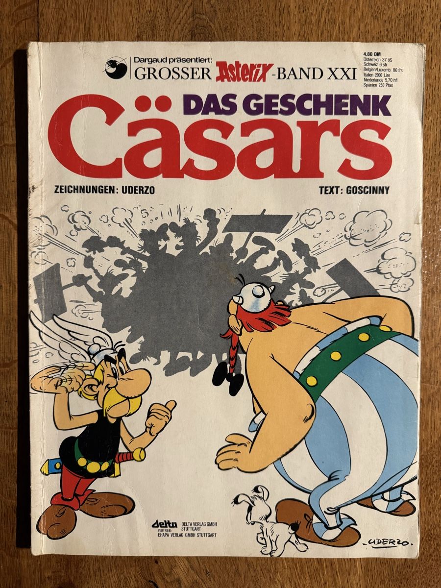 Fumetti: Asterix-Das Geschenk Cäsars / Band 21 - Comic – Usato da Spiegel b. Bern venduto da dijaro