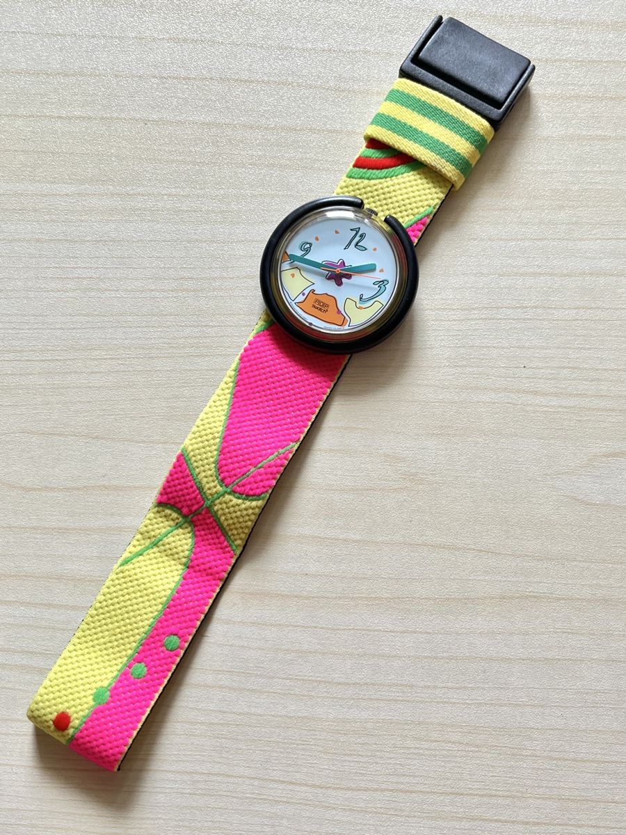 Swatch Orologi: Swatch POP Uhr mit buntem Armband gebraucht – Usato da Grenchen venduto da chththl 1