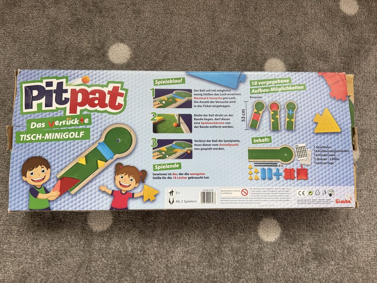 Giochi: Pit Pat - Tisch Minigolf – Nuovo (secondo la descrizione) da Kilchberg ZH venduto da tjapukai 1