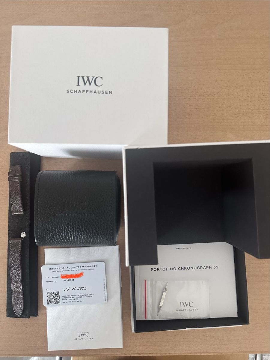 IWC Orologi: IWC Portofino Chronograph 39 with extra strap - full set – Usato da Dättwil AG venduto da hkf_sns2 1