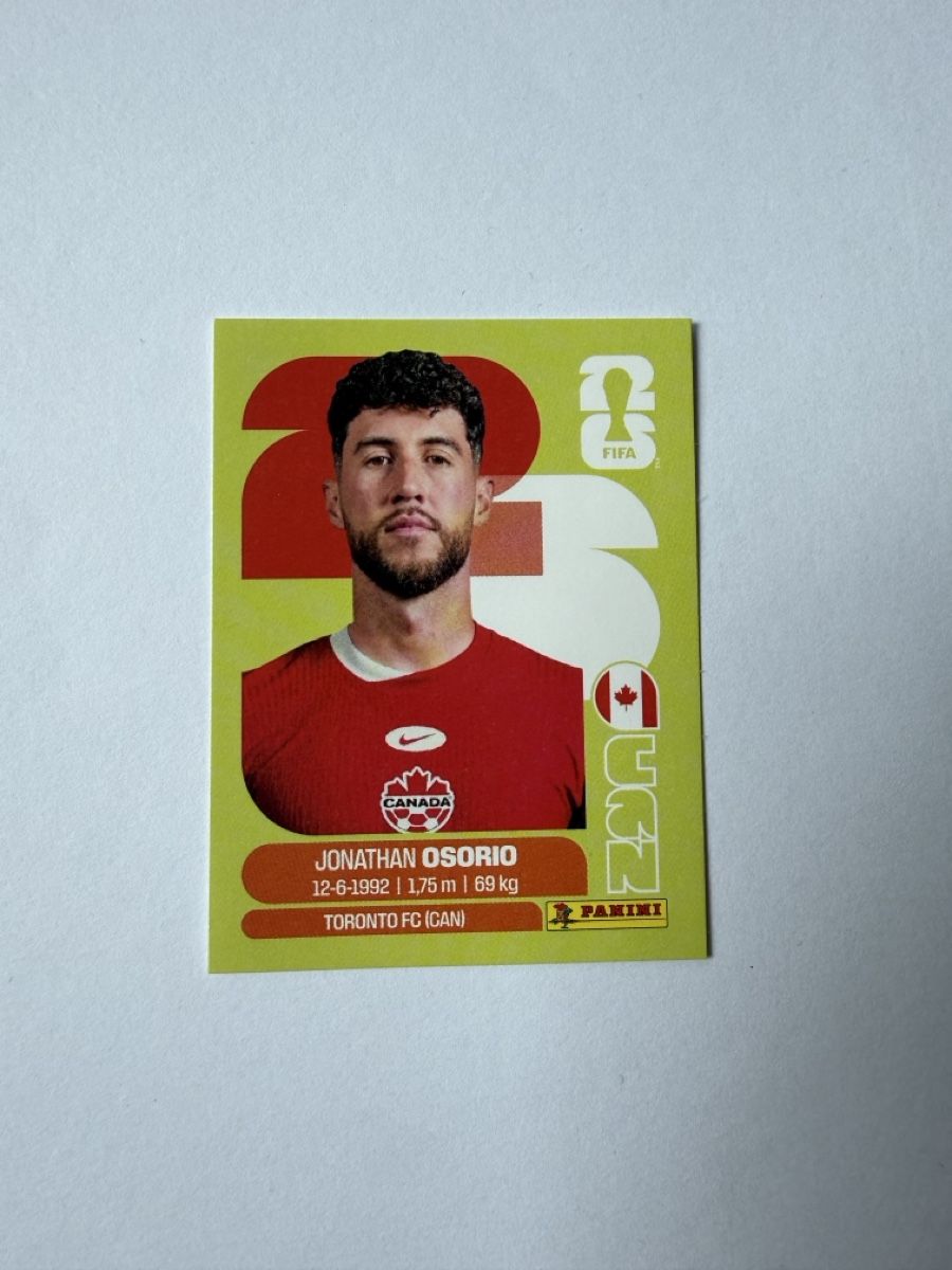 Panini Carte collezionabili: Carte panini 2026 - Jonathan Osorio - CAN 12 – Nuovo (secondo la descrizione) da La Neuveville venduto da mypinguin