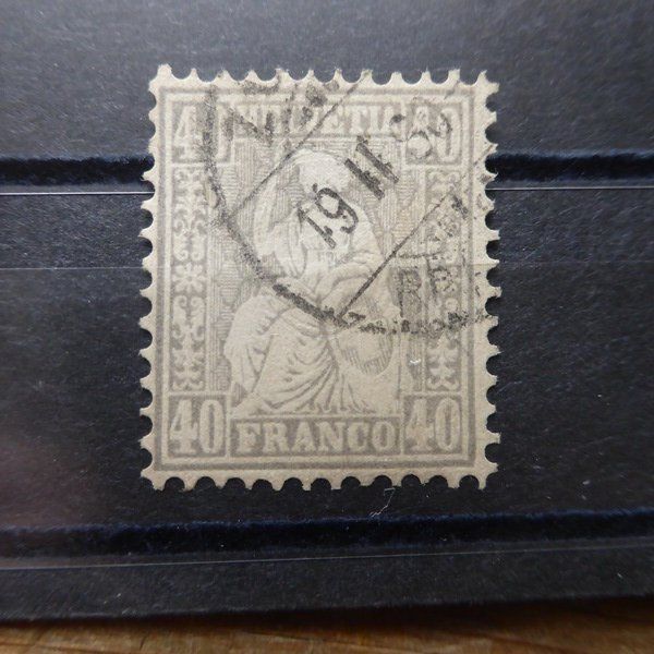 Tutti i francobolli: sitz. HELVETIA ° sign.  siehe Bilder – Usato da Egliswil venduto da Trens01 1