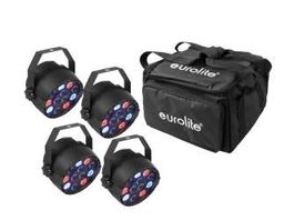 EUROLITE Set 4xLED PARty Spot + Soft-Bag