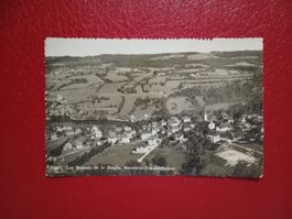 Les Brenets Neuenburg s/w Karte Vogelschau