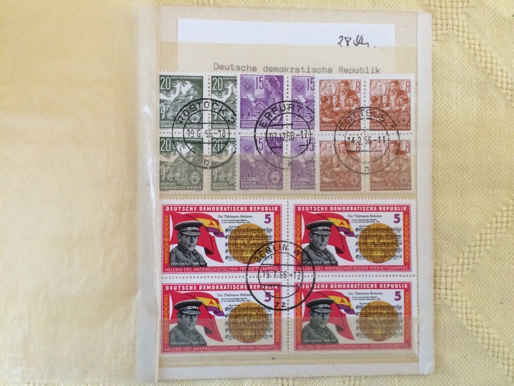 Alle Briefmarken: 28 Stk. Briefmarken DDR, gestempelt – Gebraucht aus Buchs AG von ReaNaTsch