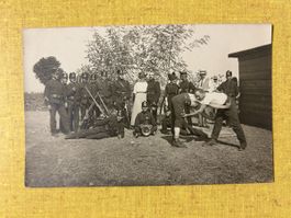 Historische Ansichtskarte Gruppe Militär,Original Foto.