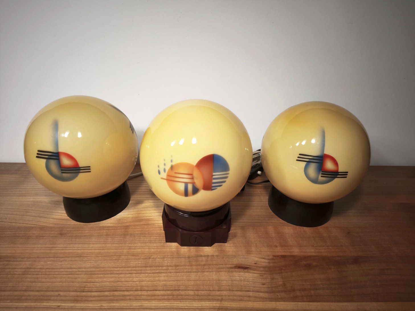 Lampade: 3 Vintage Tisch- oder Deckenlampen – Usato da Wettingen venduto da DaHa90 1