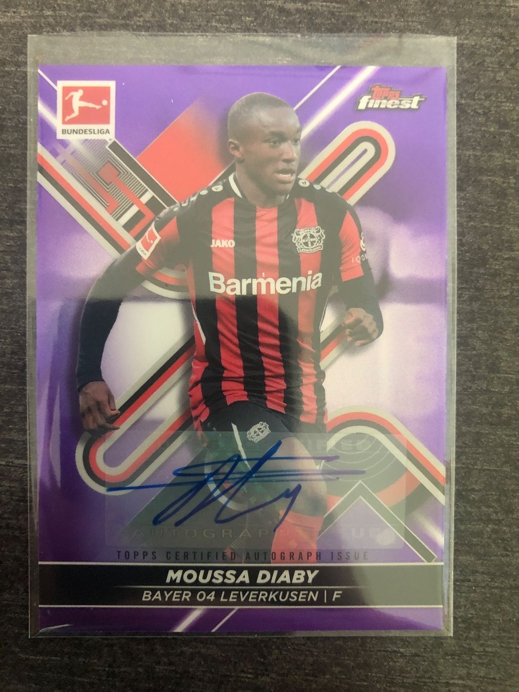 Topps Sammelbilder & Trading cards: Topps Finest Moussa Diaby Autogramm 36/99 – Gebraucht aus Wangenried von Garagara