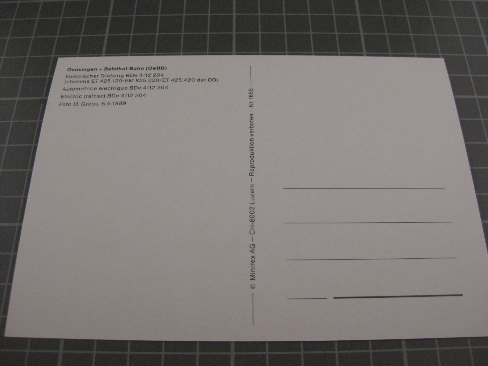 Cartes postales: Klus mit Zug – D'occasion à Malters par Marosko 1