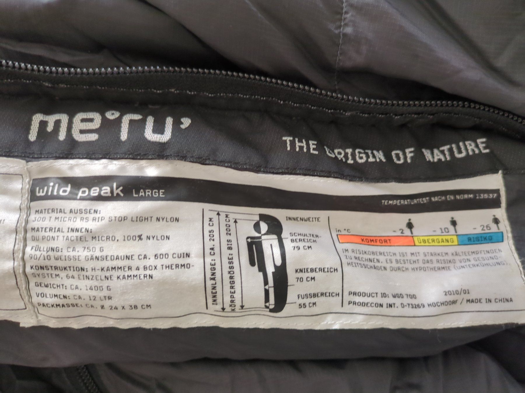 Warmer Schlafsack 'Meru Wild Peak' fr grosse Personen (Gebraucht) in  Luzern fr CHF 69  mit Lieferung auf Ricardo kaufen
