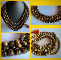 SALE KETTE EDELSTEINKETTE STEINKETTE TIGERAUGE 878 Cts