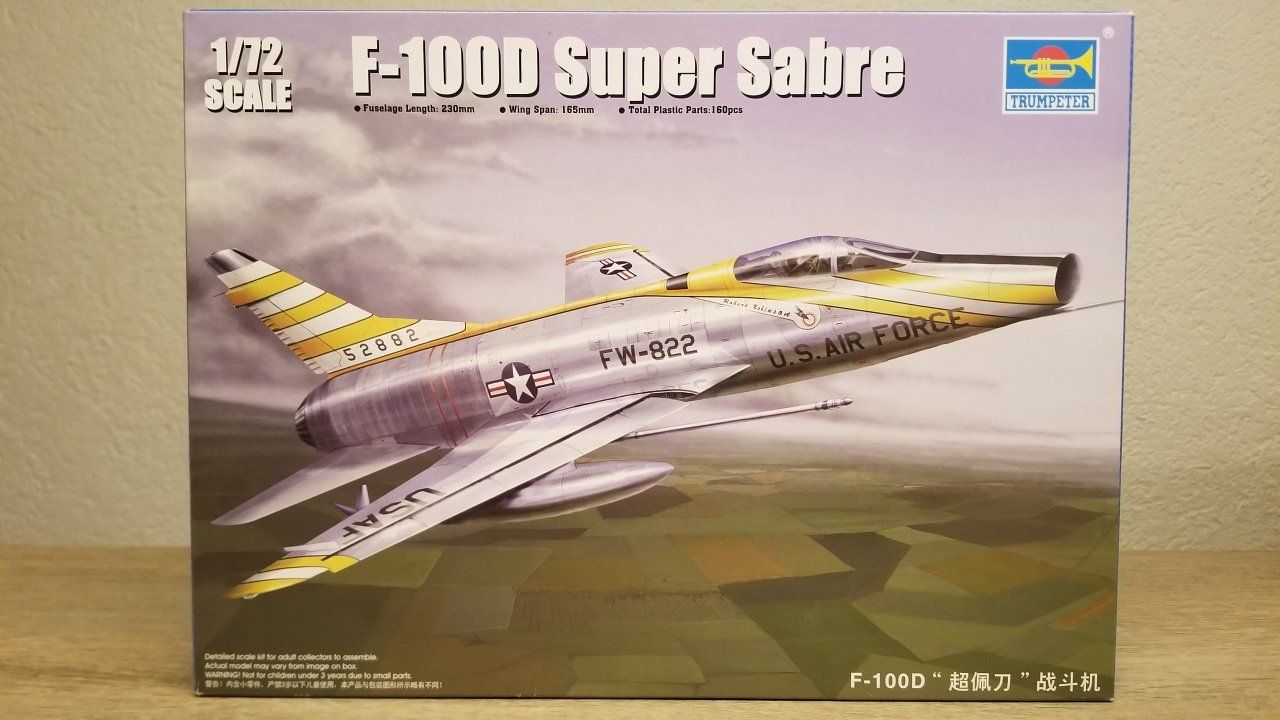 Kit di modellismo & Modellini statici: Trumpeter 01649 F-100D Super Sabre – Nuovo e nell'imballaggio originale da Schwadernau venduto da Blueray