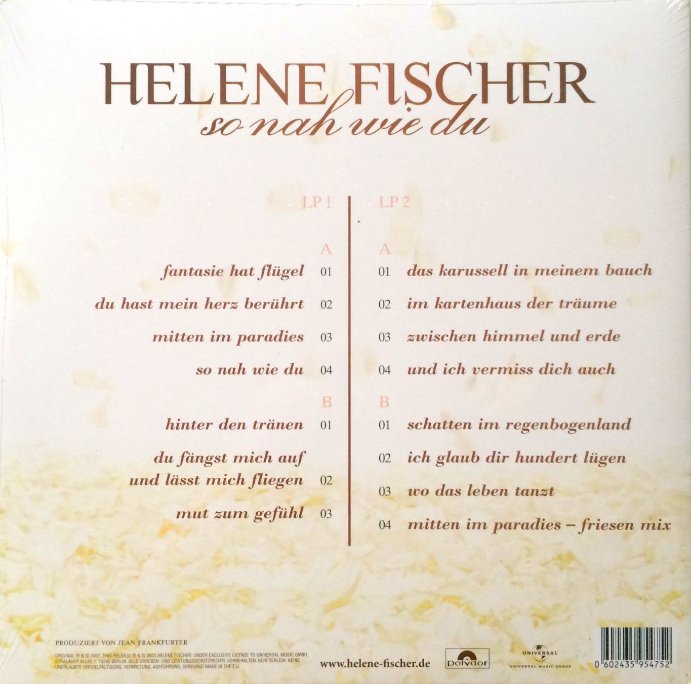 Dischi in vinile: HELENE FISCHER - SO NAH WIE DU – Nuovo e nell'imballaggio originale da Bottens venduto da hotter-than-hell 1