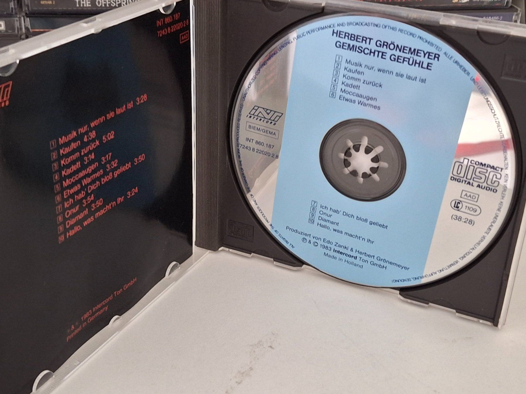 CD: CD Herbert Grönemeyer - Gemischte Gefühle - Seltene CD – Usato da Aarberg venduto da Jackup1 2