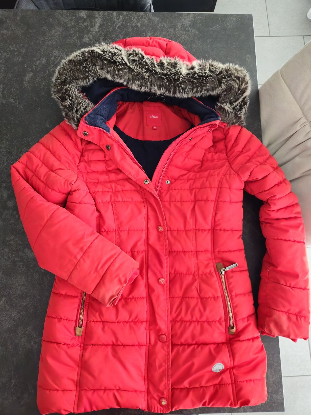 S.Oliver Giacche & Cappotti: Winterparka s'Oliver Mädchen, Gr. 152 – Nuovo (secondo la descrizione) da Oftringen venduto da Oki81 3