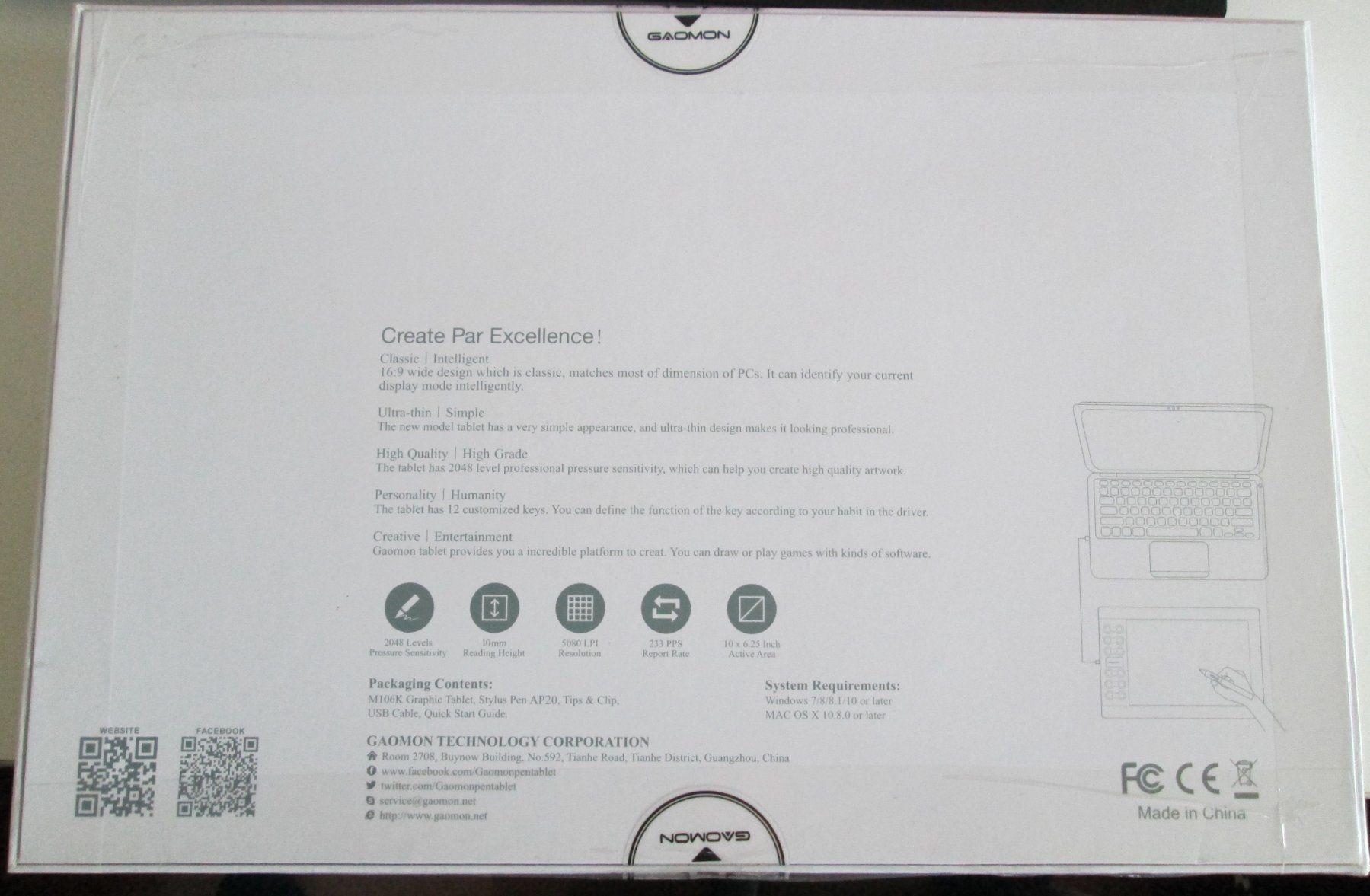 Tablet PC: Grafiktablett Gaomon M106K mit Eingabestift neu – Nuovo (secondo la descrizione) da döttingen venduto da Gorbs1 2